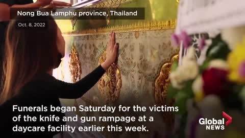 Thailand massacre: Funerals begin for victims of daycare attack