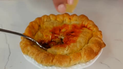 Step-by-step instructions and a secret tip for THE BEST BIRRIA RIBEYE POT PIE!