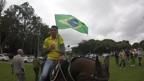 Manifestação no Ibiraquera contra a fraude eleitoral - São Paulo - 02-nov-2022