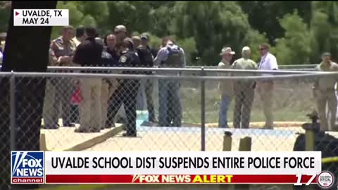 Uvalde school district suspends the entire police force.