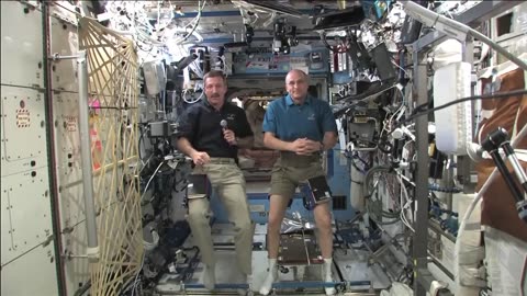 Station Crew Discusses Life in Space for California Station Exhibition