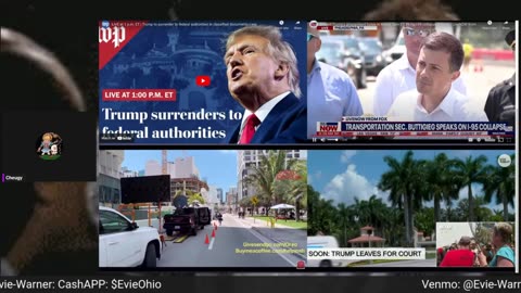 Covering the scene in Miami Florida as Trump is arraigned.
