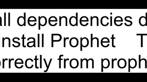 ModuleNotFoundError No module named 39prophet39 in Jupyter notebook