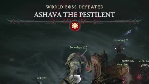 ASHAVA DEFEATED! #DiabloIV