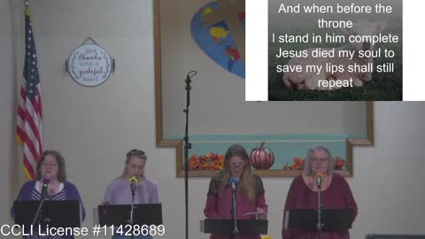 Moose Creek Baptist Church Sing “Jesus Paid It All” During Service 10-9-2022