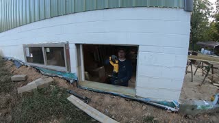Installing the Last 2 windows and more insulation