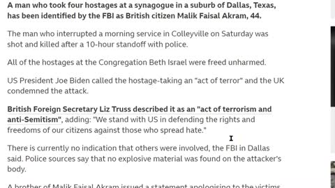 I suspect Texas Synagogue shooting is fake