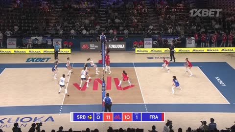 🇷🇸 SRB vs. 🇫🇷 FRA - Highlights / Week 3 / Women's VNL 2024/Volleyball!