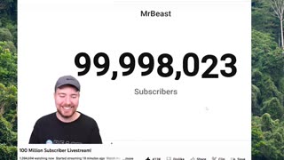 mrbeast 100 million subscribers, Congrats