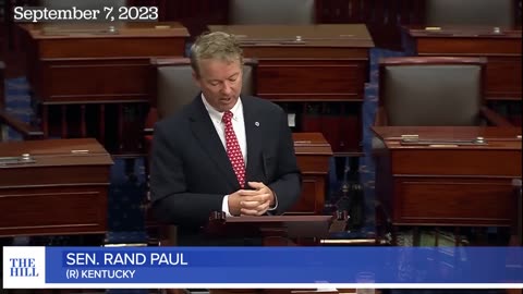 Rand Paul DEMANDS Unanimous Consent To RESCIND Covid Vax, Mask MANDATE For U.S. Senate Pages.