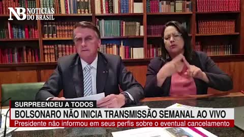 Bolsonaro surpreende e tradicional Live Semanal não é transmitida