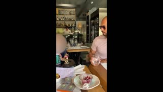 Andrew Tate NEW Video With Daughter In Cafe