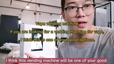 vape vending machine can be hung on the wall with card reader