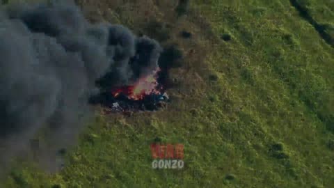 Footage of the evacuation of the Ka-52 pilot