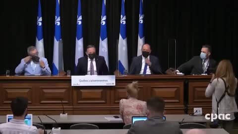 Quebec's Premier Legault Displays Secret Society Sign
