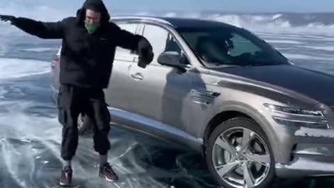 Park your car on the ice