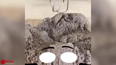 Very Satisfying and Relaxing Kinetic Sand Oddly Satisfying Doodles Video Woa Doodle #002
