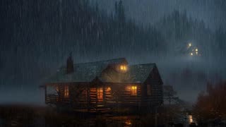 Relaxing, Calm Rain sound with piano music