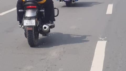 Super bike live accident at delhi Karnal highway