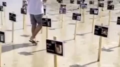 BRAZIL: Small Memorial Held On The Beach For Those Killed By The Experimental Covid Vaccine