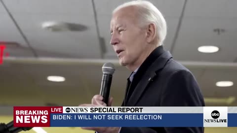 President Joe Biden drops out of 2024 presidential race