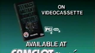 November 1990 - 'Teenage Mutant Ninja Turtles' Hits VHS, Get it at Camelot Music