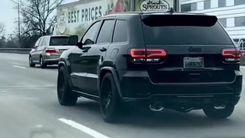 Black Jeep srt trackhwak video 🙏 carsonly