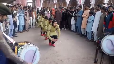 New Style Drum Dance Wedding Pakistani Culture