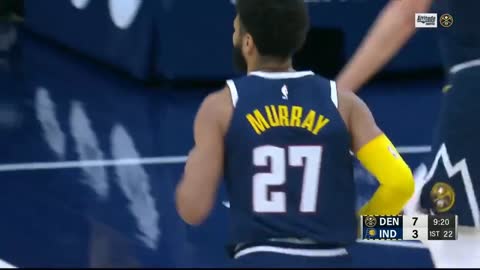 Jamal Murray and NIkola Jokic get into their 2-man game early in