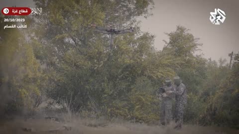 Hamas Al-Qassam UNIT Video, showing new drone technology