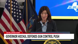 Reporter EXPOSES NY Gov Hochul On Live TV Over Gun Laws