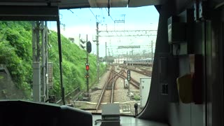 Cab view from the Sotetsu train
