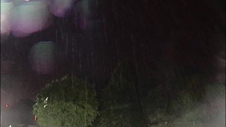 Intense Lighting strike during a local severe thunderstorm