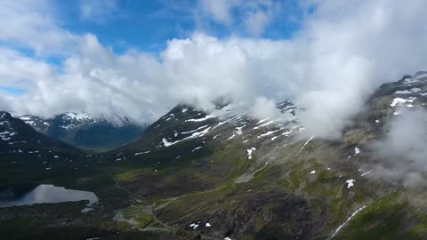 aerial footage beautiful nature norway sdiv pupe