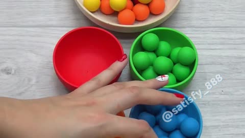 Oddly Satisfying Woodwork: Colored Ball Artistry