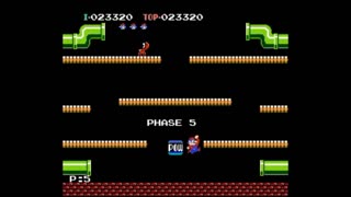 Mario Bros. (NES) Gameplay