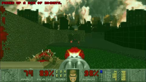 Doom II (1994) - Hell on Earth - Suburbs (level 16)