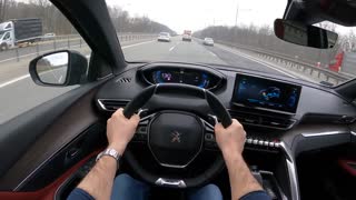 Peugeot 3008 2021 GT Line (1.6 HYBRID4 300 HP) _ 0-100 _ POV Test Drive #755 Joe Black