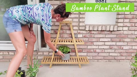 8 Potted Flower Holder Ladder Plant Rack For Multiple Table Plant Pot Stand