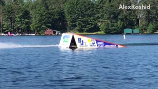 Water ski ramp boat fail face plant