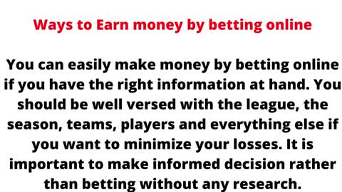 Important Benefits of Betting Online