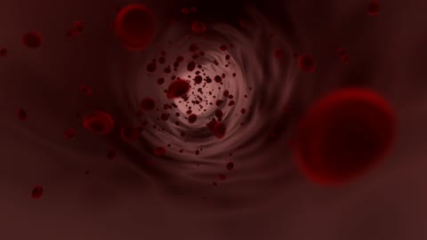 Red blood cells 3D animation
