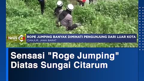 Sensasi "Roge Jumping"Diatas Sungai Citarum