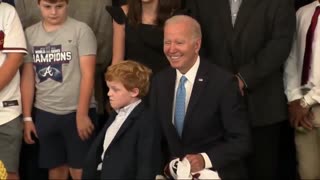 Biden Asks for "Everybody Under 15" to "Come Here" & Their Reaction Speaks a Thousand Words