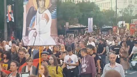 Belgrade, Serbia: Massive pro-family march on Sept. 11, 2022.
