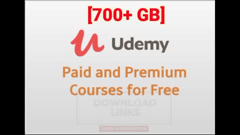 Free UDEMY Paid and Premium Courses Download