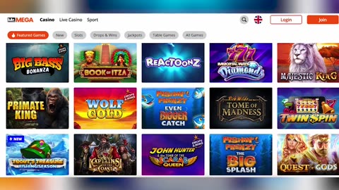 Game Selection of MrMega Casino