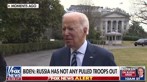Biden believes "Russia is carrying out a false flag operation"