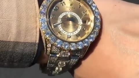 Rolex with diamonds