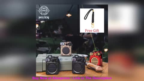 ☑️ MUZEN Wild Mini Retro Bluetooth Speaker All Metal Rugged Wireless For Outdoor Creative Waterproof